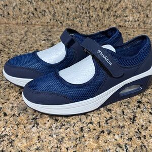 VARSKARC Casual Air Cushion Lightweight Sneakers Navy Blue
